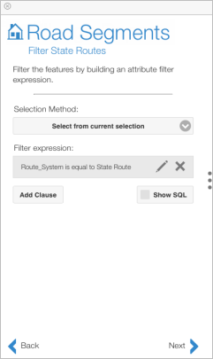 An attribute selection clause is added An attribute selection clause is added